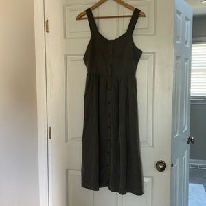 Nicole Miller Button Up Dress, Olive Green